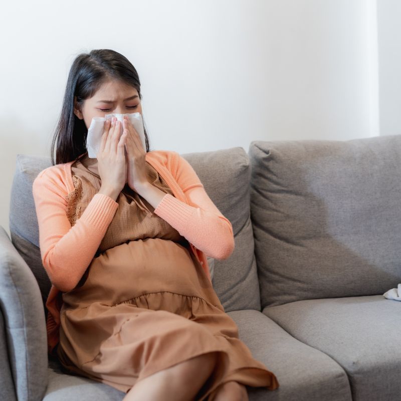 Gravid och allergisk mot pollen